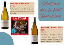 Le Point spécial Vins - Sancerre Blanc 2023 et Sancerre Blanc Silex 2022